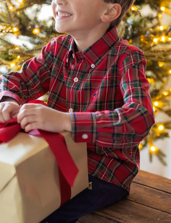 Boys Seasonal Sportshirt Yuletide