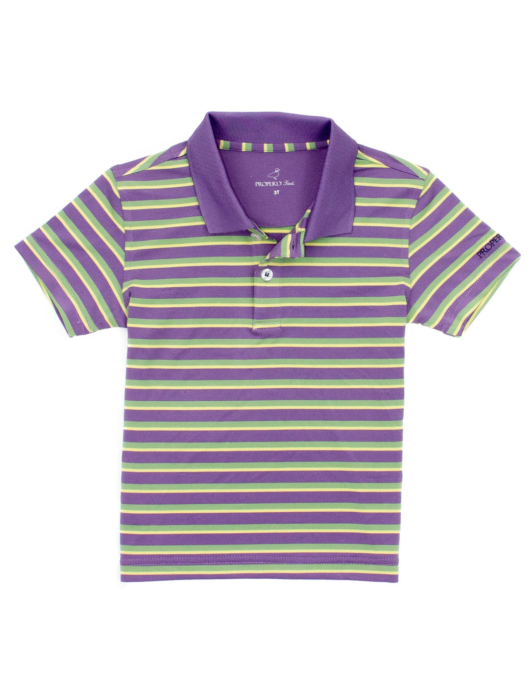 Properly Tied Fat Tuesday Striped Polo