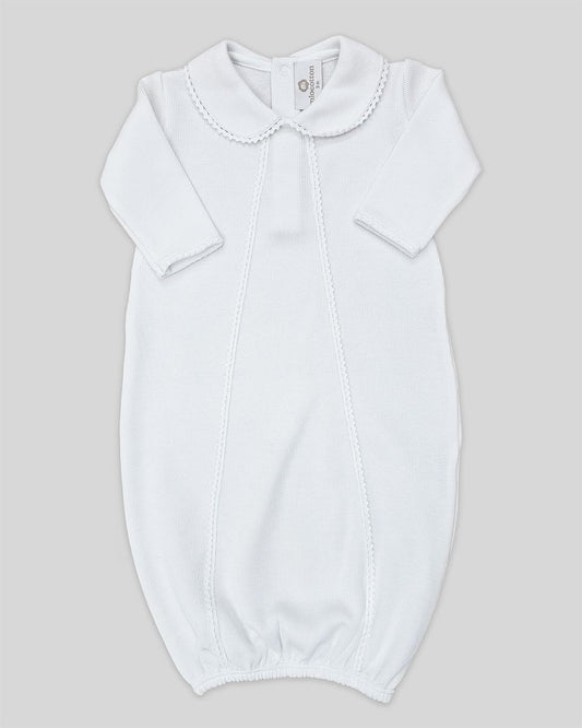 Cotton Peru Milan Special Knit Gown-White