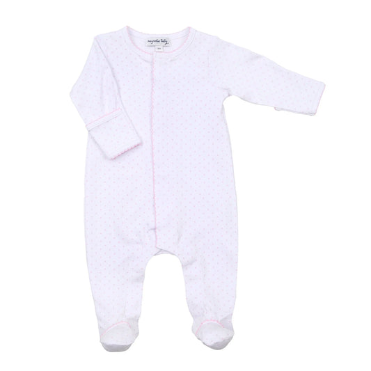 MB Mini Dots Footie-Pink