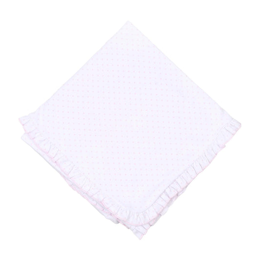 MB Mini Dots Receiving Blanket-Pink