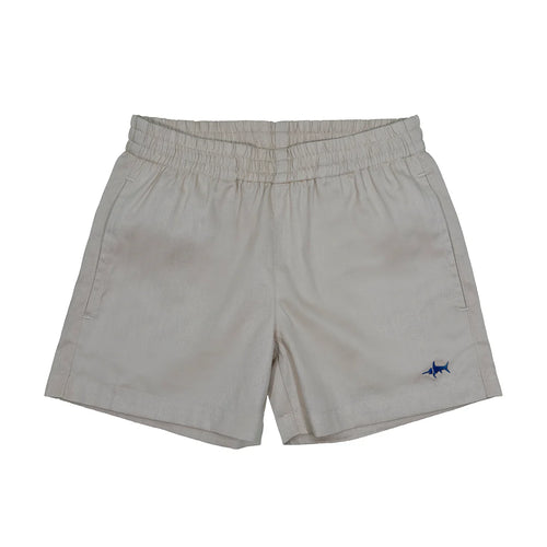 Saltwater Boys Naples Elastic Waist Shorts-Khaki