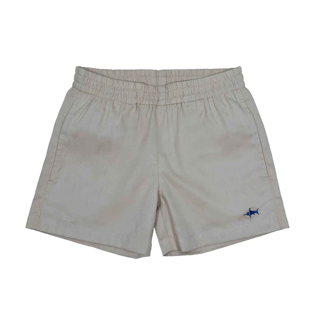 Saltwater Boys Naples Elastic Waist Shorts-Khaki