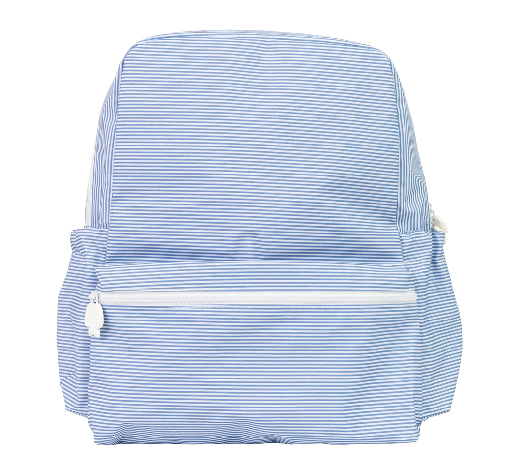 Apple of My Isla Navy Mini Stripe Backpack