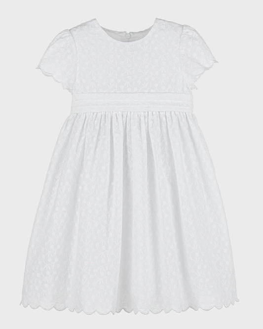 Luli & Me White Embroidered Dress