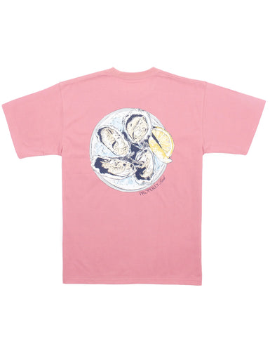 Properly Tied Oyster Tray S/S Tee-Salmon