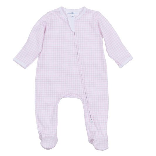 MB Peek A Boo Wishes Zip Footie-Pink