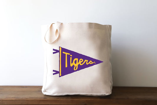 Little Birdie LSU Tigers Pennant Tote