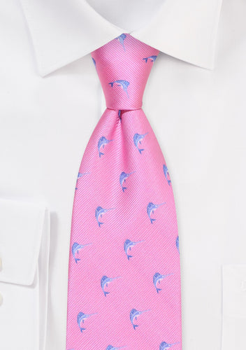 Pink Tie w/ Blue Sailfish