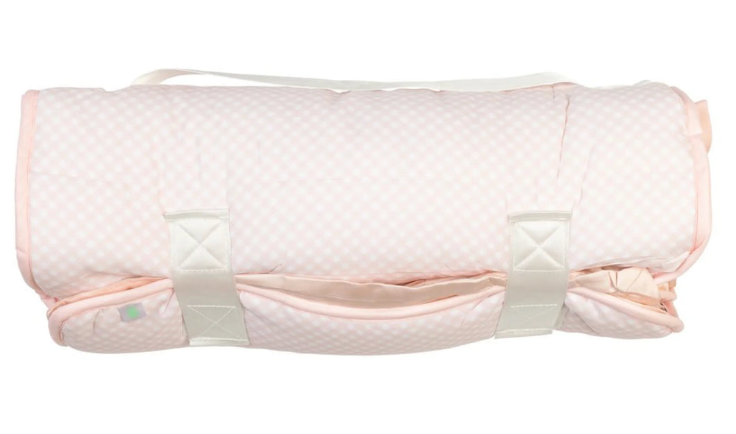 Apple of My Isla Pink Gingham Nap Mat