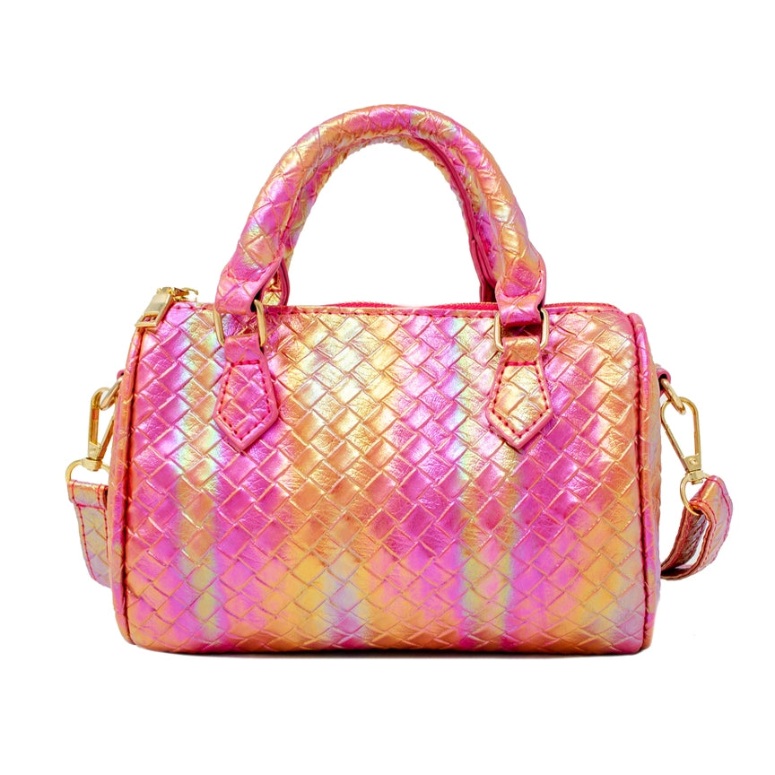 Rainbow Mermaid Duffle Purse-Pink/Orange