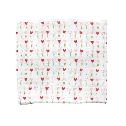 Dear Perli Bamboo Muslin Swaddle Blanket-Growing Love