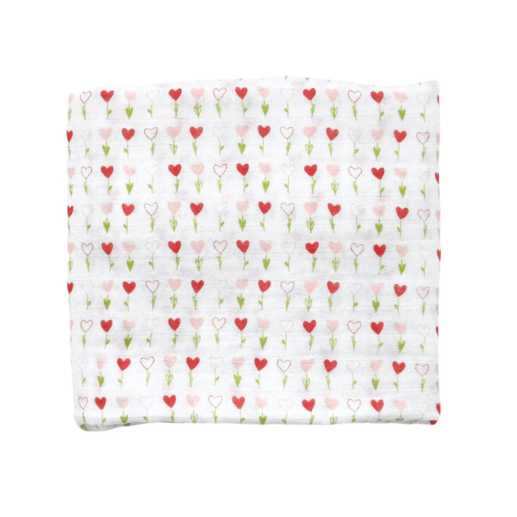 Dear Perli Bamboo Muslin Swaddle Blanket-Growing Love