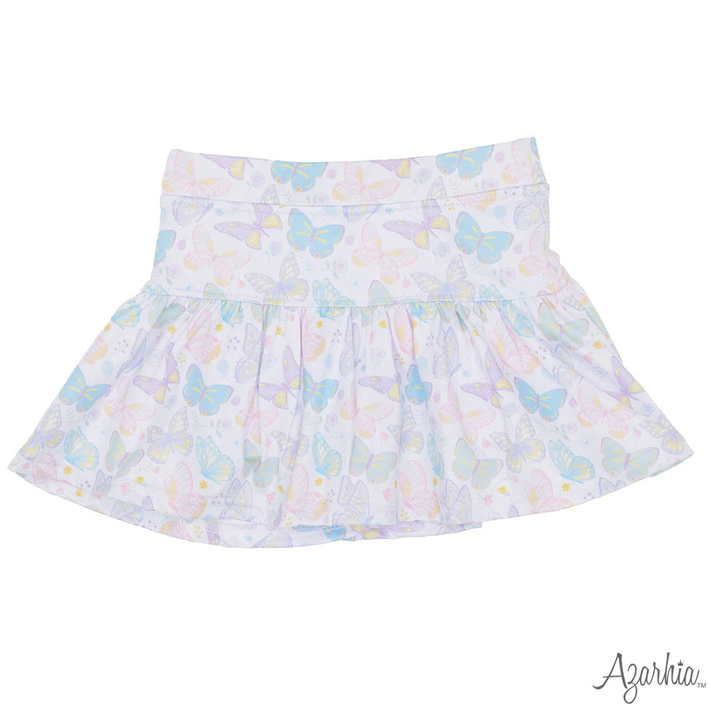Azarhia Pretty Butterflies Gathered Skort