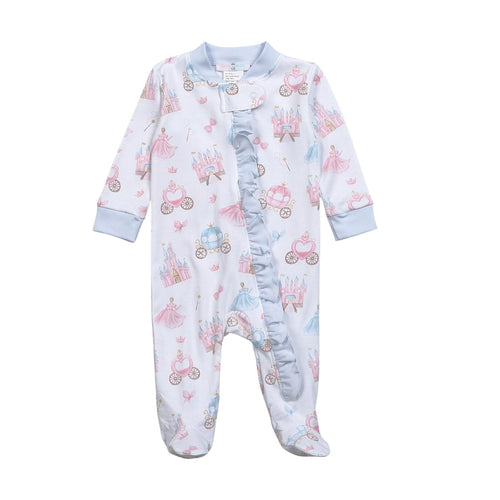 Baby Loren Like A Princess Pima Zipper Footie