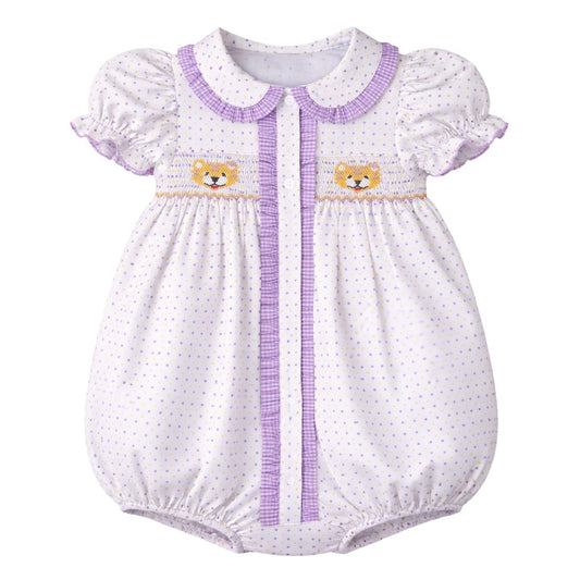 Krewe Purple Bitty Dot Tiger Girl Bubble