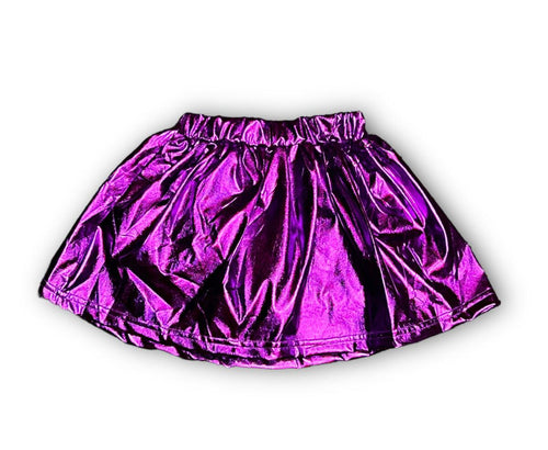 Belle Cher Purple Metallic Skort