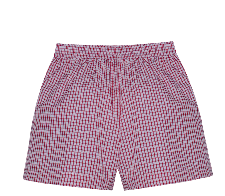 RN Bennett Red Square Shorts