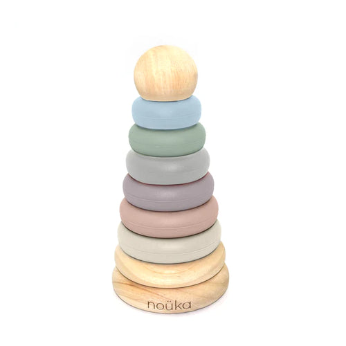 Nouka Wood & Silicone Stacker-Sand Tower