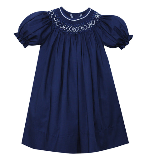 RN Savannah Navy Bishop Dress