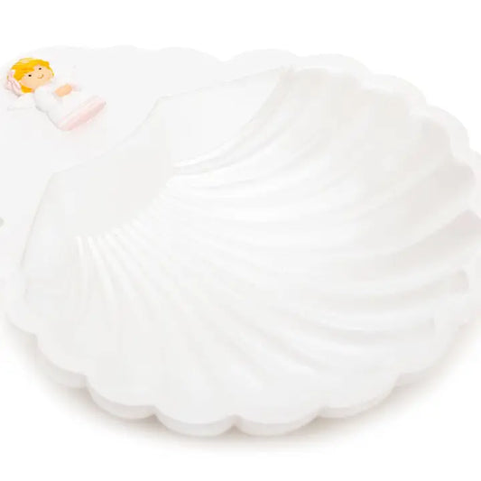 Baptism Shell-Guradian Angel Girl