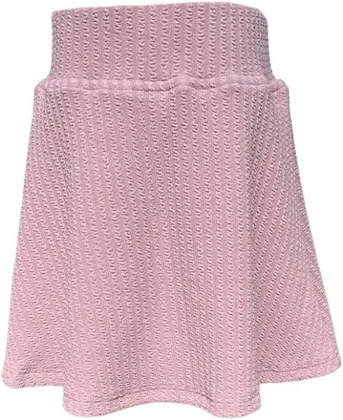 Pleat Libba Sweater Skirt-Textured Pink