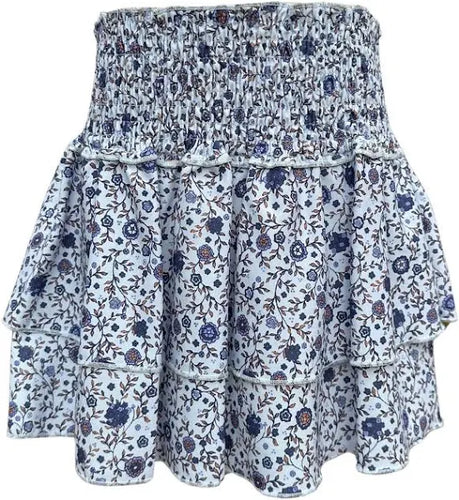 Pleat Scottie Skirt-Forget Me Nots