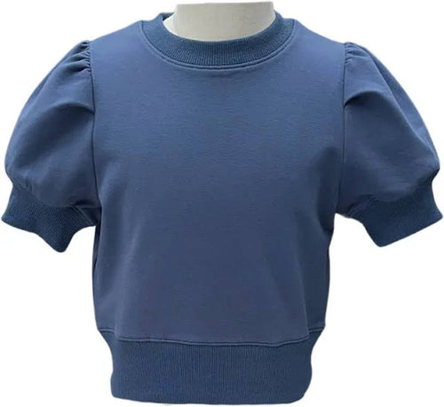 Pleat Riley Sweatshirt-Slate