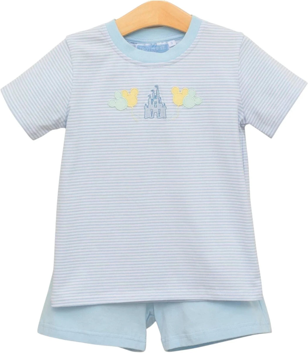 Trotter Street Magical Boys Short Set-Blue