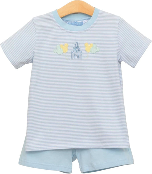 Trotter Street Magical Boys Short Set-Blue