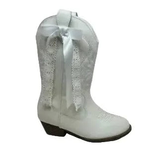 Papatya Cowboy Boot w/ Ribbon Detail
