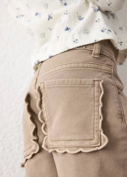Mayoral Waffle Twill Marine Pants - Brown