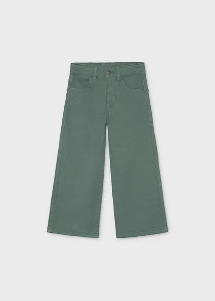 Mayoral Bayleaf Twill Marine Pants - Girls - Greenish