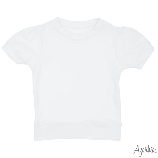 Azarhia S/S Holly Puff Sleeve Shirt-White