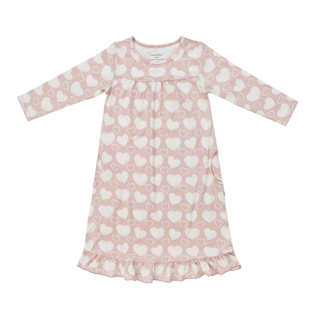 Sweet Bamboo So Much Love Heart Nightgown