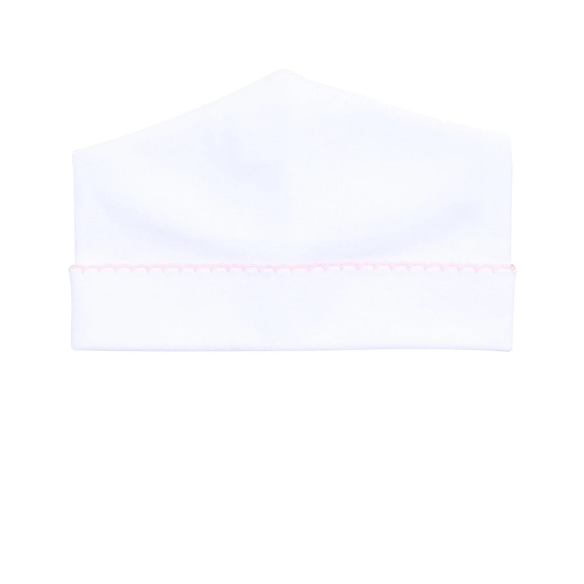 MB Essentials White Hat w/ Pink Trim