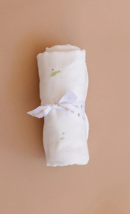 The Blueberry Hill Muslin Swaddle