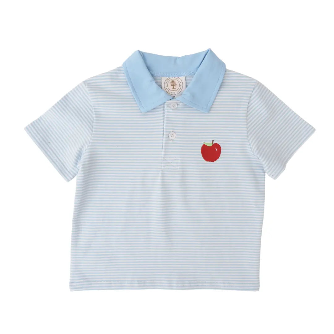 Cypress Row Teachers Pet Porter Polo-Lt. Blue