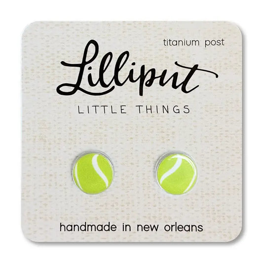 Lilliput Tennis Ball Earrings