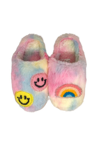 Tie Dye Patch Slippers