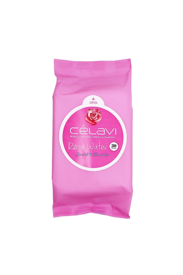 Celavi makeup Cleansing Towelette-Rose Water