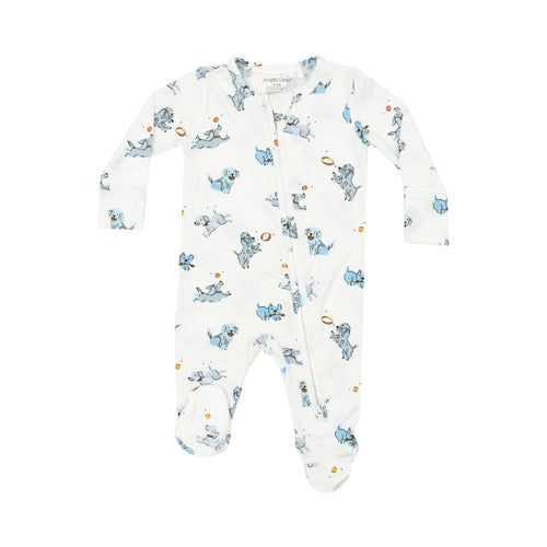 Angel Dear Playful Puppies 2-Way Zipper Footie