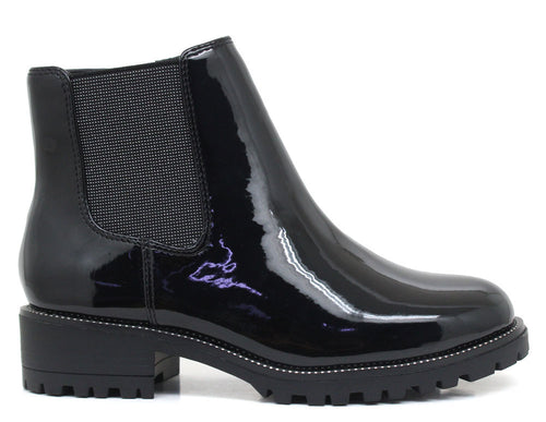 MIA Emmery Black Patent Bootie