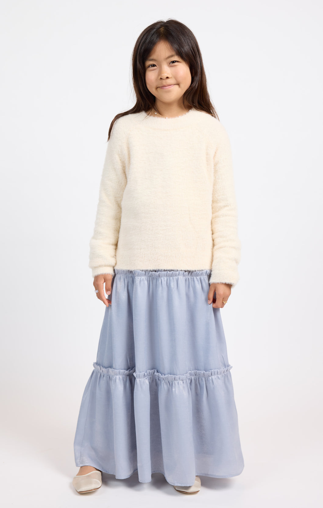 Sadie & Sage Ivory Super Fuzzy Sweater