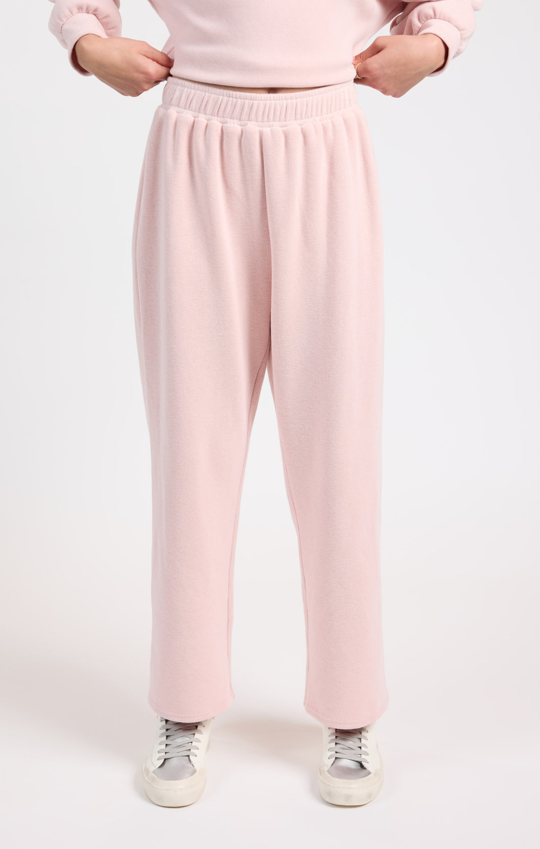 Sadie & Sage Pink Ribbed Pants