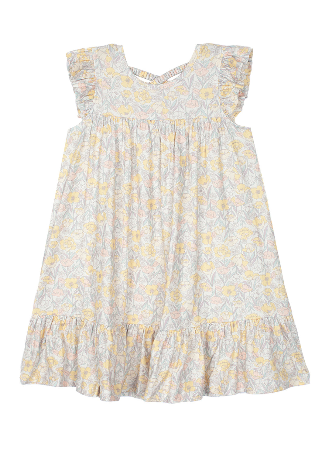 Mabel & Honey Mila Floral Knit Dress-Yellow