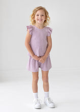 Mabel & Honey Jasmine Purple Textured Short Set