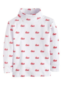 LE Firetruck Printed Turtleneck
