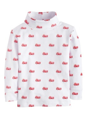 LE Firetruck Printed Turtleneck