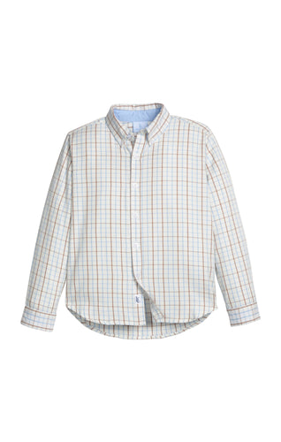 LE Winthrop Plaid Button Down(Brown/Blue)